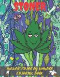 Stoner Mosaic Color By Number Coloring Book: An Interesting Coloring Book For Fans To Relax And Relieve Stress With Many Stoner Images. (25 Coloring P