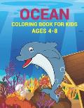 Ocean Coloring Book For Kids Ages 4-8: Perfect For Toddlers, Early Learners & Kids Ages 4-8, Birthday Gift for Boys and Kids, Volume-02