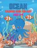 Ocean Coloring Book For Kids Ages 2-4: Cute Children's Coloring Book, Coloring Pages of Cute Ocean Animals, Volume-02
