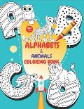 Alphabets and Animals Coloring Book
