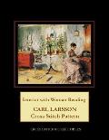 Interior with Woman Reading: Carl Larsson Cross Stitch Collectibles