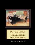 Playing Scales: Carl Larsson Cross Stitch Pattern