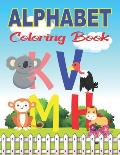 Alphabet Coloring Book: ABC Coloring Book to Learn the English Alphabet Letters from A to Z with Color book for Kindergarten Toddlers and Chil