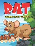 Rat Coloring Book For Kids: A Fantastic Rat Coloring Book With Fun And Easy Stress Relaxation Nature & Jungle Happy Color Pages For Kindergartens