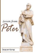 Lesson From Peter: Life of peter. Bible study, Christian books, Jesus calling, faith over fear, peter and the rock