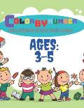 Color By Number Coloring Book For Kids: Childrens Coloring Book with 50 Large Pages (kids Color By Number coloring books ages 3-5)