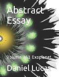 Abstract Essay: Volume 161 Exoplanet