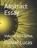 Abstract Essay: Volume 163 Sirius