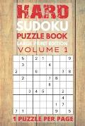 Hard Sudoku Puzzle Book Large Print Edition Volume 1: 156 Hard Difficulty Puzzles, One Puzzle Per Page for Easy Viewing, For Highly Skilled Sudoku Pla