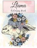 Llama Coloring Book: Fun Coloring Amazing Llama Coloring For Relaxation and Llama Lover