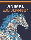 Animal Adult Coloring Book: 50 Unique Designs Including Lions, Bears, Tigers, Snakes, Birds, Fish, and More!