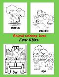 Animal coloring book for kids