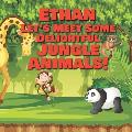 Ethan Let's Meet Some Delightful Jungle Animals!: Personalized Kids Books with Name - Tropical Forest & Wilderness Animals for Children Ages 1-3