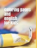 coloring pages and english for kids