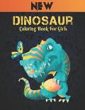 Dinosaur Coloring Book For Girls: Coloring Book 50 Dinosaur Fun Designs Coloring Book Dinosaur for Kids Boys Girls and Adult Relax Gift for Animal Lov