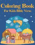 Coloring Book for kids Bible Verse: Christian Coloring Book for Children with Inspiring Bible Verse (volume 4)