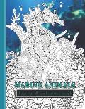 Marine animals Journal & colouring book: Notebook journal and colouring book of marine life appreciation - The seriously intricate marine life colouri