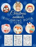 Christmas Animals Coloring Book: Fun Gift or Present for Kids Ages 8-12