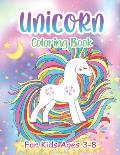 Unicorn Coloring Book For Kids Ages 3-8: 50 Cute, Unique Coloring Pages