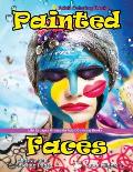 Adult Coloring Books Painted Faces: Life Escapes Grayscale Adult Coloring Books 48 grayscale coloring pages painted faces, color, cats, festivals, chi