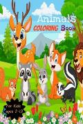Animals Coloring Book for kids Ages 2-13: Animals Coloring Pages, Cute