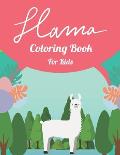 Llama Coloring Book For Kids: A Cute Llama Gift For Children's With 38 Coloring Designs