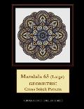 Mandala 65 (Large): Geometric Cross Stitch Pattern