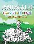 Animals Coloring Book: Color your favorite Animal - 50 ready to color animals - coloring books for kids ages 3-8 - High quality Drawings