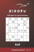 Puzzles for Brain - Hidoku 200 Hard to Expert Puzzles 8x8 vol.8