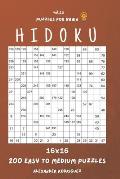 Puzzles for Brain - Hidoku 200 Easy to Medium Puzzles 16x16 vol.13