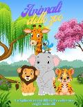 Animali dello zoo - I migliori nuovi libri da colorare sugli animali: 100 pagine da colorare per bambini Et? 4-8