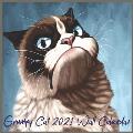 Grumpy Cat 2021 Wall Calendar: Grumpy Cat calendar 2021-2021 day dream calendars store 8.5 x 8.5 Inch, Cute Cats Calendars for a Cause