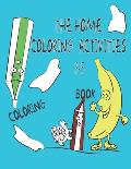 The HOME COLORING ACTIVITIES: Kids coloring books, Animals, Fruits, Clothes, School supplies