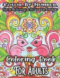 Color By Number Stress Relieving & Relaxation Designs Coloring Book For Adults: An Adult Coloring Book with Fun, Easy, and Relaxing Coloring Pages (Co