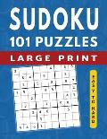 101 Sudoku Puzzles Easy to Hard: Large Print Sudoku Books for Adults