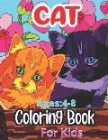 Cat Ages: 4-8 Coloring Book For Kids: A Hilarious Fun Coloring Gift Book for Cat Lovers & Kids Cat Butts Designs and Funny Cute