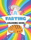 Cats Farting Coloring Book: Funny Kawaii Cat Easy Coloring Pages for Kids (Cat Lovers)
