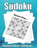 Sudoku Medium to Hard 320 Puzzles: Large Print Sudoku Puzzle Book 320 PAGE