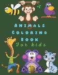 Animals Coloring book For kids: A fun book for childrens - 8.5?11 (100 Pages)