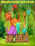 dinosaur coloring book for kids: girs & boys ages 4-12