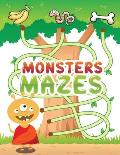 monsters mazes: An Amazing Monster Themed Maze Activity Book For Kids & Toddlers