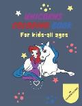 Unicorns Coloring Book For Kids-All Ages 50 Illustracions: Beautifully And Diferents unicorns Images For Girls boys-adults 8,5x11 100 pages