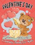 Valentine's Day Coloring Book for Kids: 8.5*11 - 100 page - Valentine's day gift 2021 - Cute Coloring Book for Little Girls and Boys - Animals, Unicor