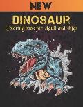 Dinosaur Coloring book for Adult and Kids: Dinosaur Coloring Book 50 Dinosaur Designs to Color Fun Coloring Book Dinosaurs for Kids, Boys, Girls and A
