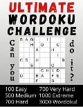 Ultimate Wordoku Challenge Can you do it?: 3000 Wordoku - Wordoku Puzzle Book for Adults - Easy - Medium - Hard - Very Hard - Extreme - Solutions at t