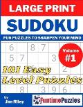 Large Print Sudoku Easy: 101 Easy Level Puzzles for Teens, Adults, Seniors