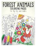 forest animals coloring pages for big kids and adults: Coloring Book 2021