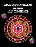 Amazing mandala design: adult coloring book
