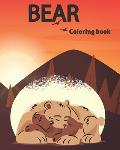 BEAR coloring book: - youth and adult Bear Coloring book - Fun time Coloring activity for Kids teenager and adults