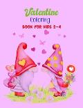 Valentine Coloring Book for Kids 2-4: Cute Animals Coloring For Toddlers Preschool: 30 Cool and Fun Love Filled Images, Genomes, Sheep, Deer, Frog, Ti